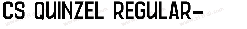 CS Quinzel Regular字体转换
